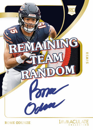 REMAINING TEAM RANDOM - 2024 Panini Immaculate Football 6-Box Full Case #2 Pick Your Team