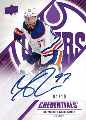 2024-25 Upper Deck Credentials Hockey 10-Box Inner Case #1 Random Teams