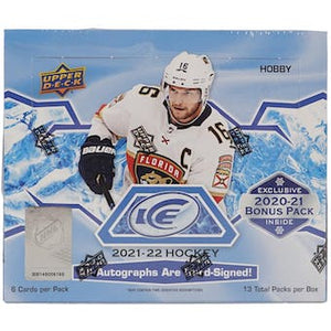 MONEYBALL MONDAY 2021-22 Upper Deck Ice Hockey Hobby Box PERSONAL BREAK