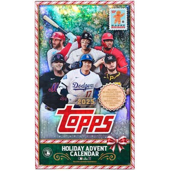 2025 Topps Holiday Baseball Advent Calendar Box