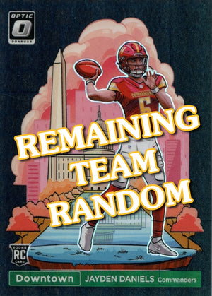 REMAINING TEAM RANDOM - 2024 Panini Donruss Optic Football 6-Box Half Case #4 Pick Your Team