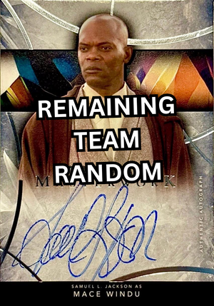 REMAINING TEAM RANDOM for 2024 Topps Star Wars Masterwork 2-Box #4 Pick Your Letter