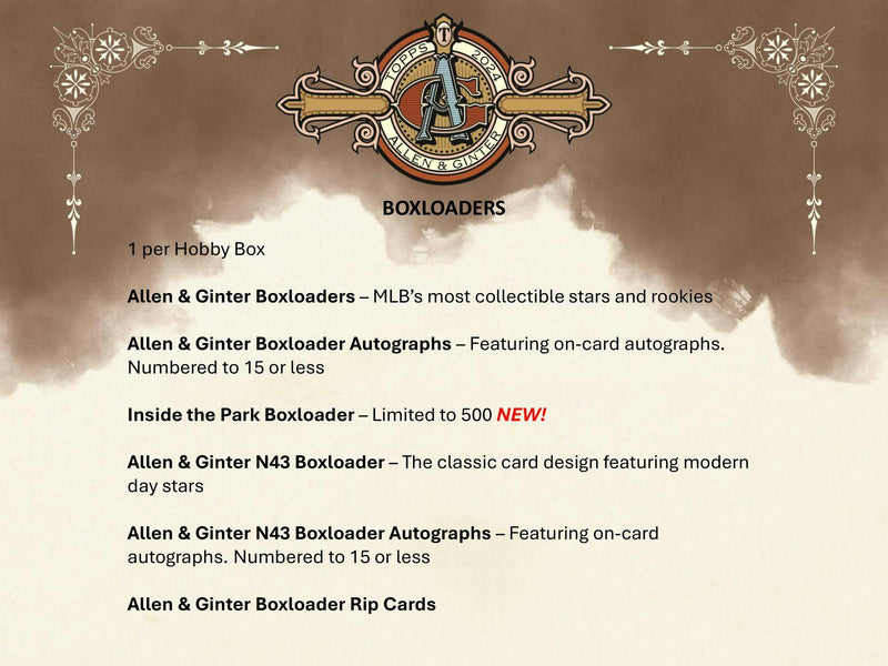 2024 Topps Allen & Ginter Baseball Hobby Pack