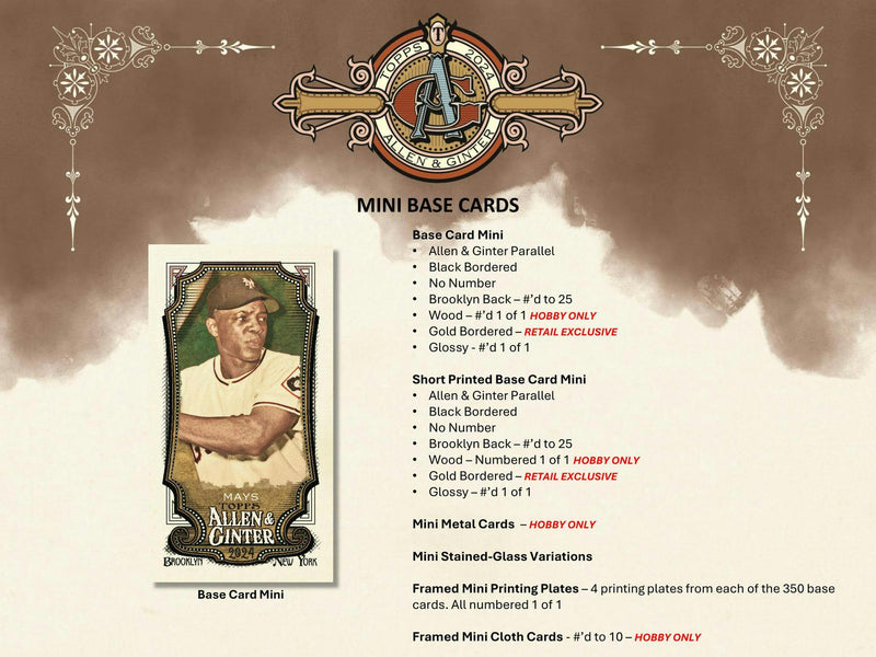 2024 Topps Allen & Ginter Baseball Hobby Pack