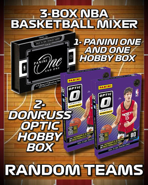 3-Box 2024-25 Donruss Optic & One and One Basketball Mixer #149 Random Teams