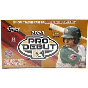 MONEYBALL MONDAY 2021 Pro Debut Baseball Hobby Box PERSONAL BREAK