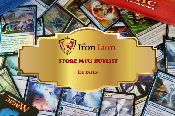 Iron lion Store - MTG Buylist Details Iron lion Store - MTG Buylist Details