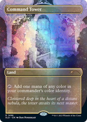 Command Tower (1697) (Rainbow Foil) [Secret Lair: Sheldon's Spellbook]