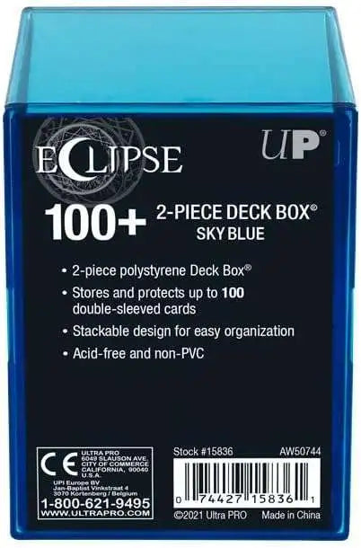 Ultra Pro - Eclipse 2-Piece 100+ Deck Box - Sky Blue