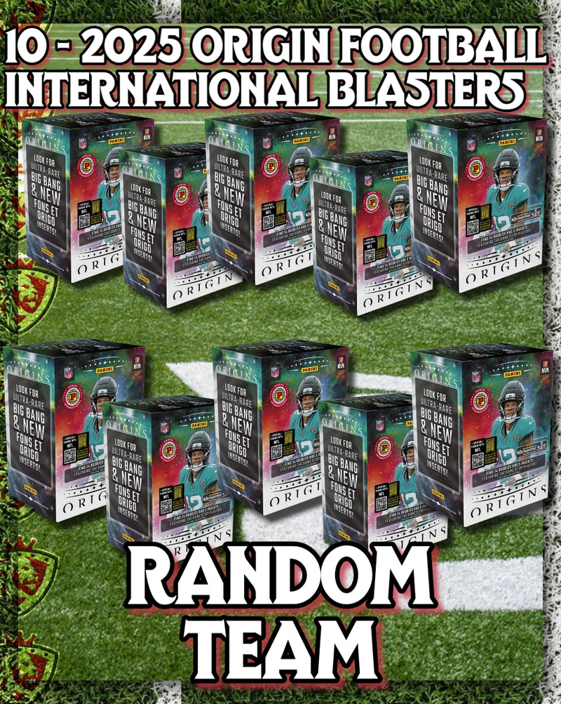 2025 Panini Origins Football International Blaster 10-Box Half Case