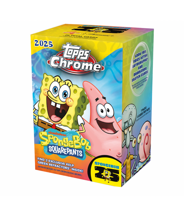 2025 Topps Chrome Spongebob Squarepants 25th Anniversary Blaster Box PERSONAL BREAK