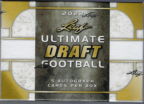 2022 Leaf Ultimate Draft Football Hobby Box