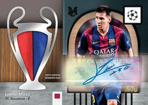 2024-25 Topps Museum Collection UEFA Club Competitions Hobby 4-Box Half Case #2 Pick Your Team