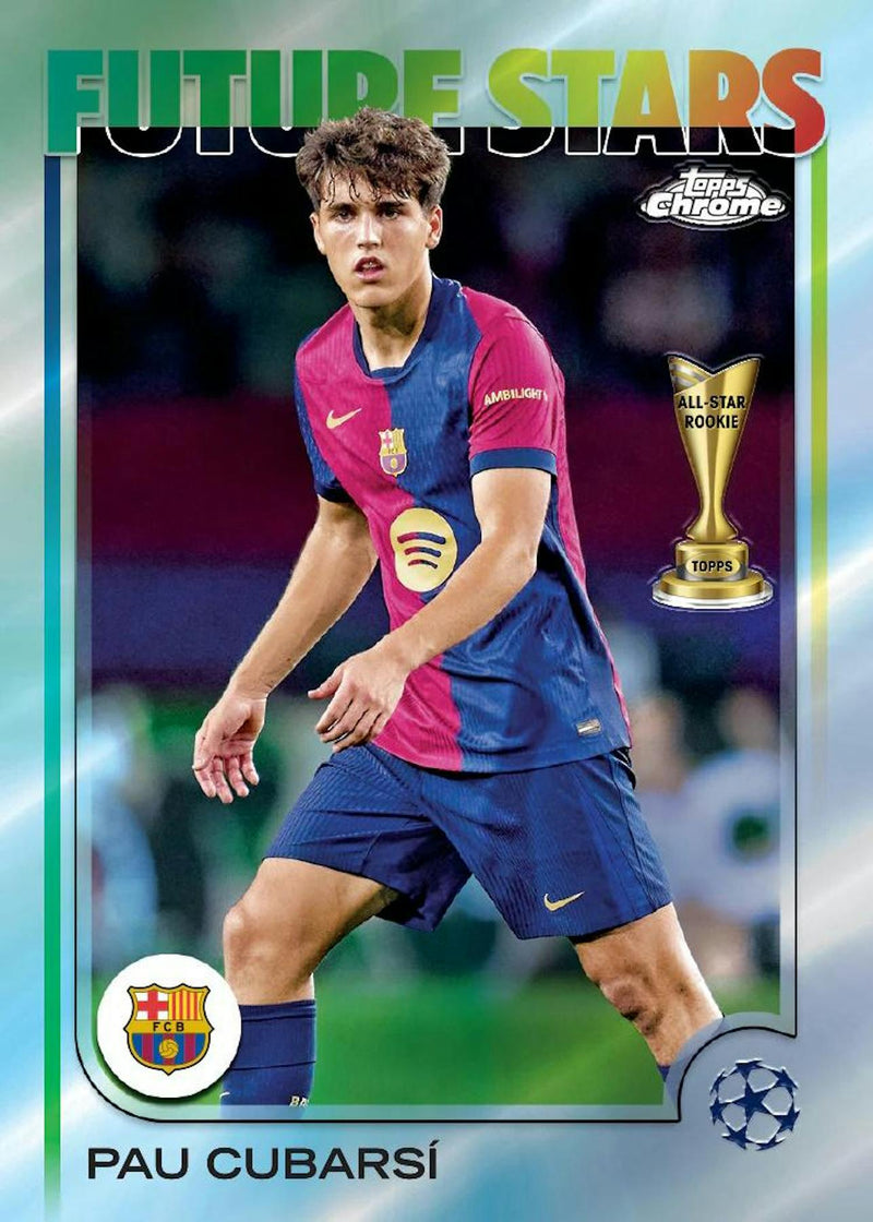 MONEYBALL MONDAY 2024/25 Topps Chrome UEFA Club Competitions Soccer Hobby Box PERSONAL BREAK