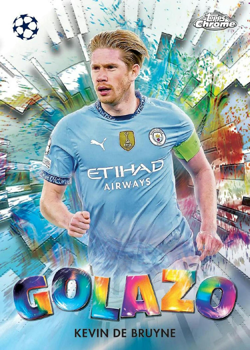 MONEYBALL MONDAY 2024/25 Topps Chrome UEFA Club Competitions Soccer Hobby Box PERSONAL BREAK