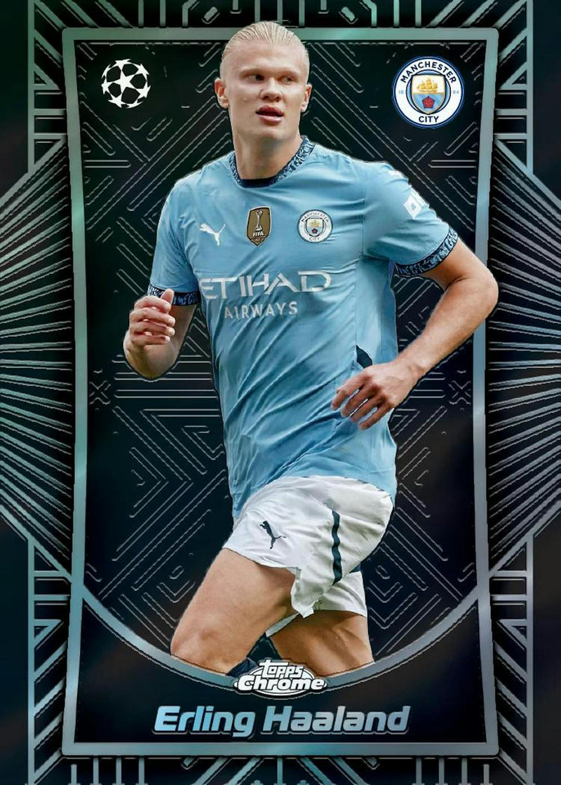 MONEYBALL MONDAY 2024/25 Topps Chrome UEFA Club Competitions Soccer Hobby Box PERSONAL BREAK