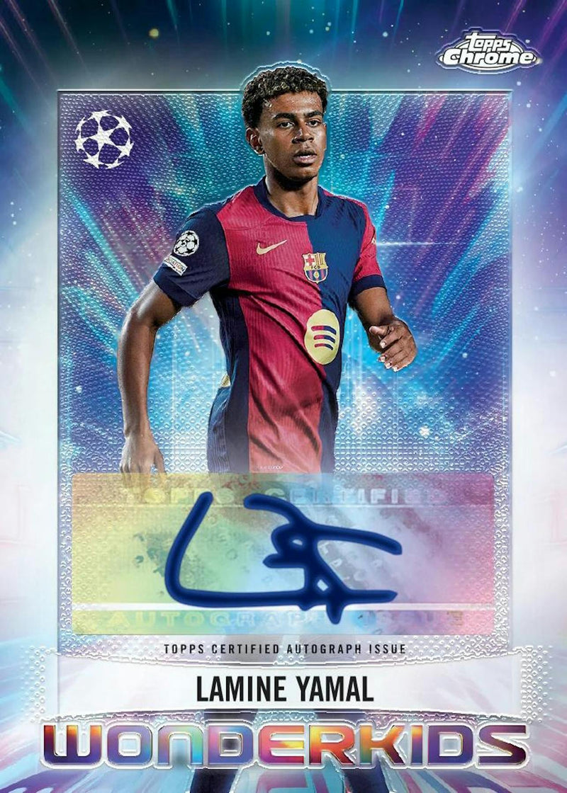 MONEYBALL MONDAY 2024/25 Topps Chrome UEFA Club Competitions Soccer Hobby Box PERSONAL BREAK