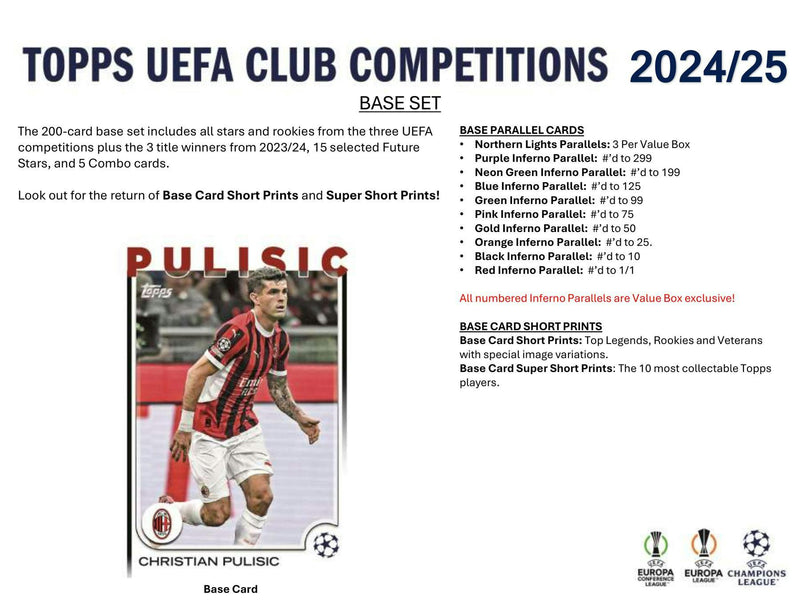 2024/25 Topps UEFA Club Competitions Soccer 7-Pack Blaster Box