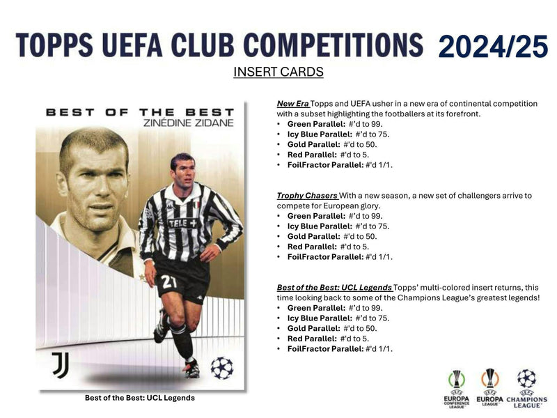 2024/25 Topps UEFA Club Competitions Soccer 7-Pack Blaster Box