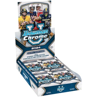 2024 Bowman University Chrome Football Hobby Box Personal Pack