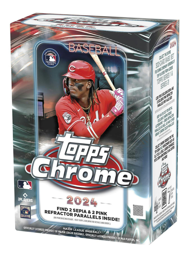 2024 Topps Chrome Baseball 7-Pack Blaster Box