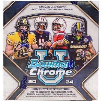 2024 Bowman University Chrome Football Monster Box