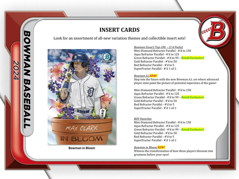 2024 Bowman Baseball 6-Pack Blaster Box