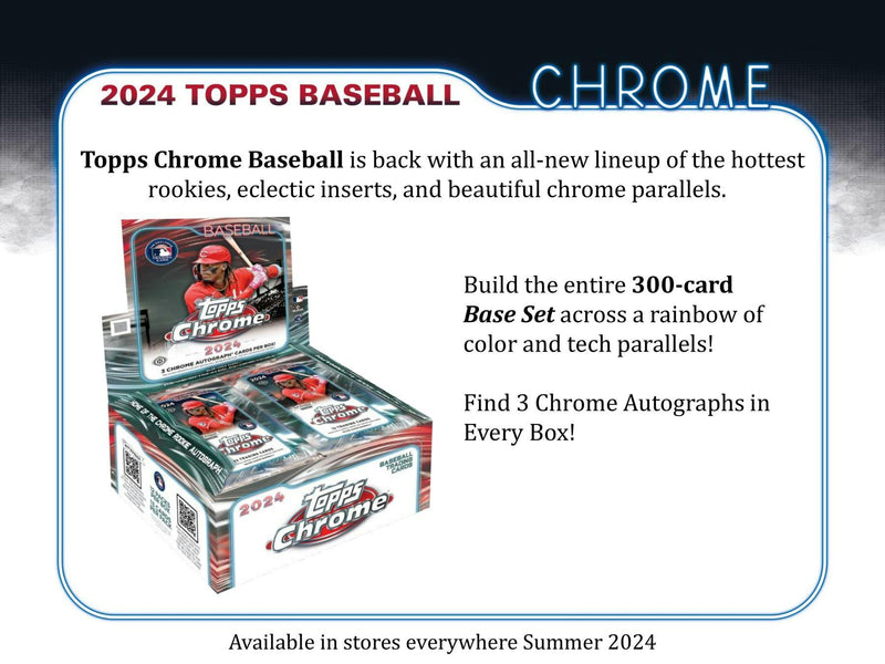 2024 Topps Chrome Baseball Hobby Jumbo Box