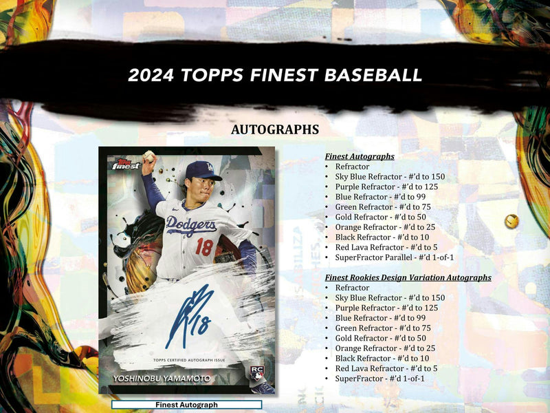 2024 Topps Finest Baseball Hobby Box