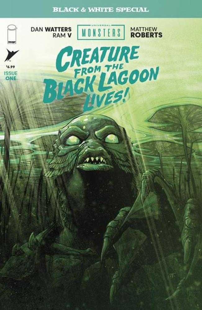 Universal Monsters Creature From The Black Lagoon Lives Black & White Special