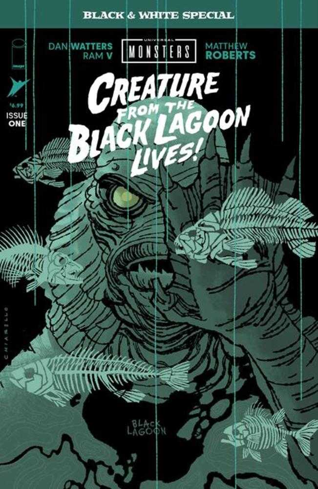 Universal Monsters Creature From The Black Lagoon Lives Black & White Special