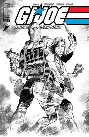 G.I. Joe A Real American Hero #333 Cover B Lee Weeks Black & White Variant