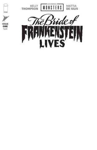 Universal Monsters The Bride Of Frankenstein Lives #1 (Of 4) Cover I Blank Sketch Variant