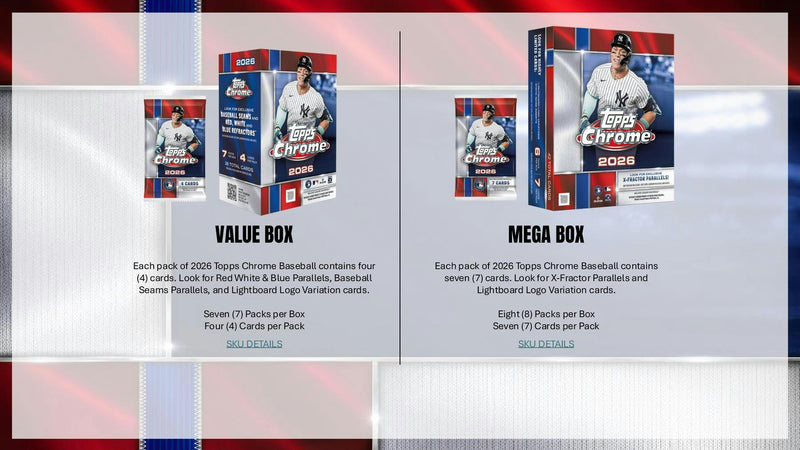 2026 Topps Chrome Baseball Blaster Box (Presell)