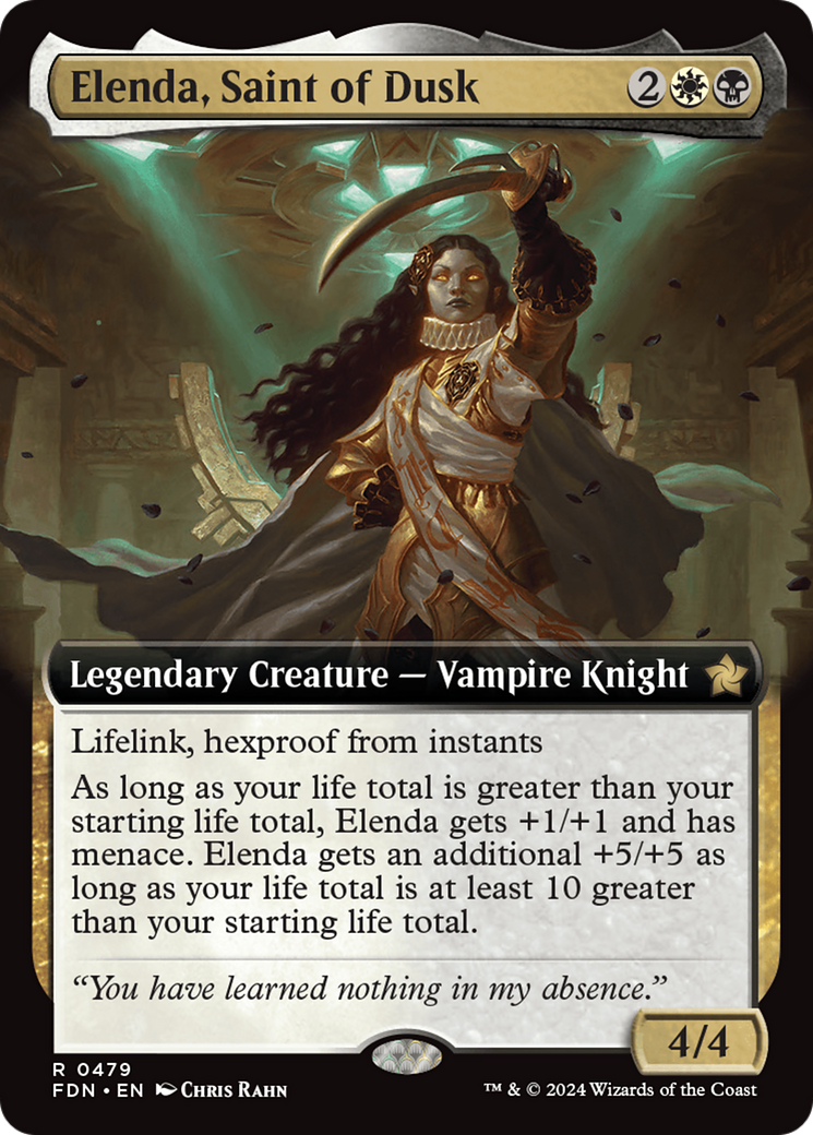 Elenda, Saint of Dusk (Extended Art) [Foundations]