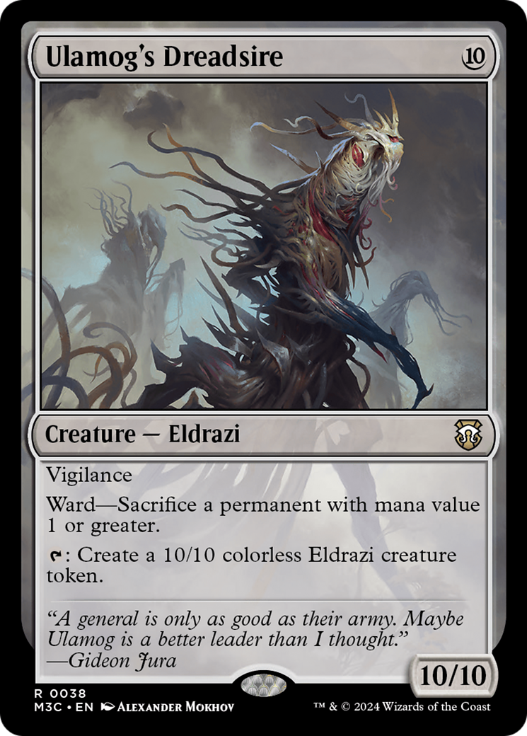 cards with ripple mtg Ulamog's Dreadsire (Ripple Foil) [Modern Horizons 3 Commander]