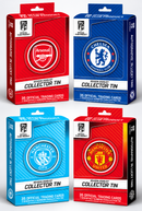 2026-27 Topps Soccer Collector Tins - 4 Pack - Arsenal, Manchester City, Manchester United, Chelsea - Ripped or Shipped