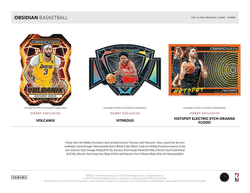 2023/24 Panini Obsidian Basketball Hobby Box