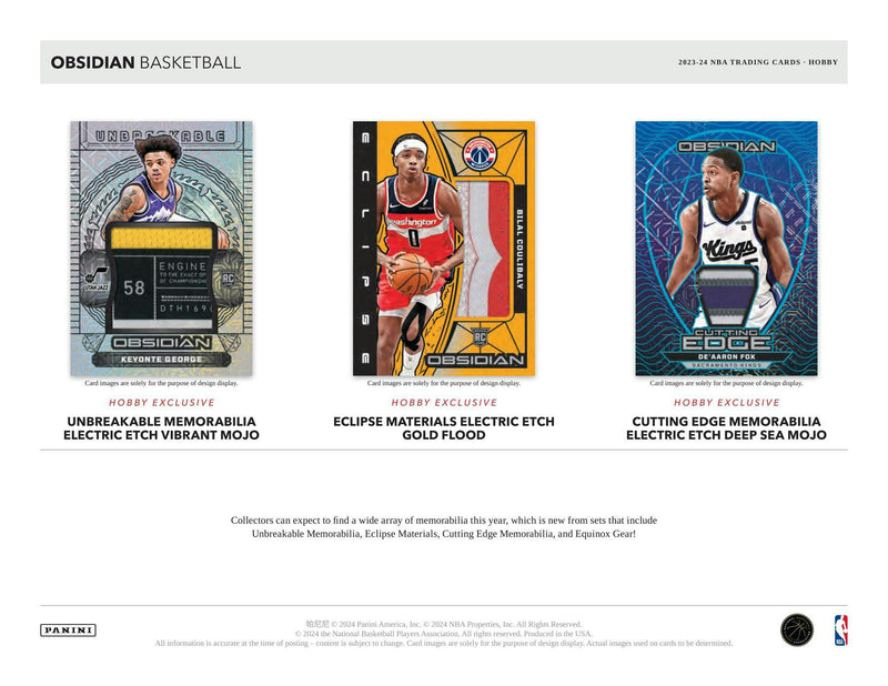 2023/24 Panini Obsidian Basketball Hobby Box