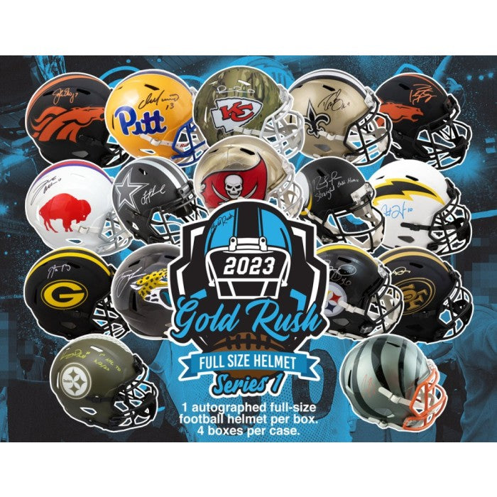 2023 Gold Rush Autographed Full-Size Football Helmet Edition