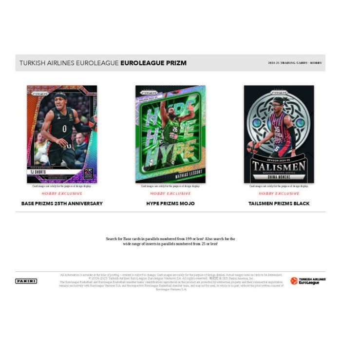 2024-25 Panini Turkish Airlines Euroleague Prizm Basketball Hobby Box
