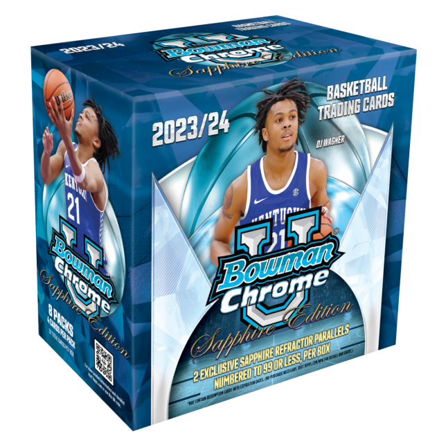 2023/24 Bowman University Chrome Basketball Sapphire Box