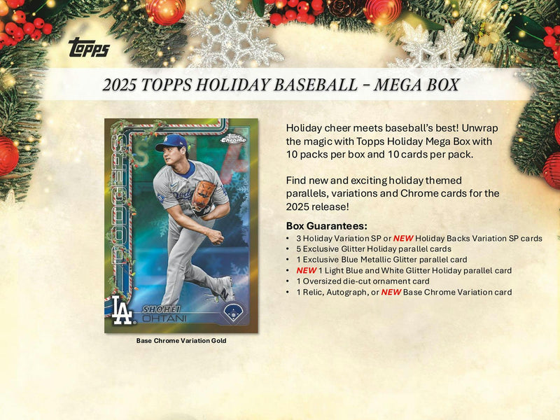 PERSONAL BREAK 2025 Topps Holiday Baseball Mega Box PERSONAL BOX