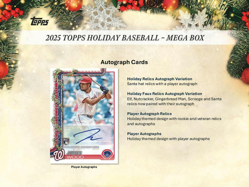 PERSONAL BREAK 2025 Topps Holiday Baseball Mega Box PERSONAL BOX