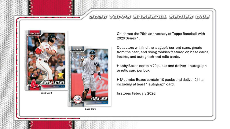 2026 Topps Series 1 Baseball Hobby Box