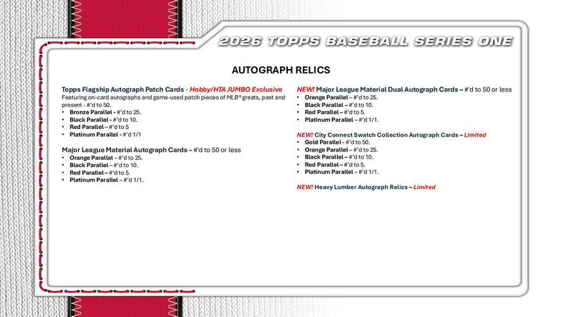 2026 Topps Series 1 Baseball Hobby Box