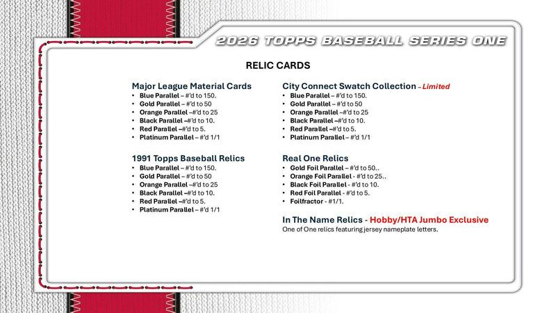 2026 Topps Series 1 Baseball Hobby Box