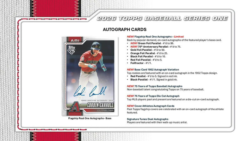 2026 Topps Series 1 Baseball 6-Pack Blaster Box