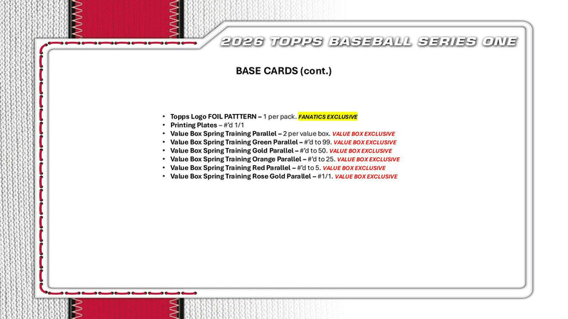2026 Topps Series 1 Baseball 6-Pack Blaster Box