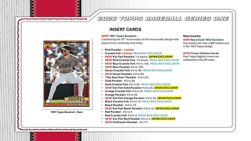 2026 Topps Series 1 Baseball 6-Pack Blaster Box